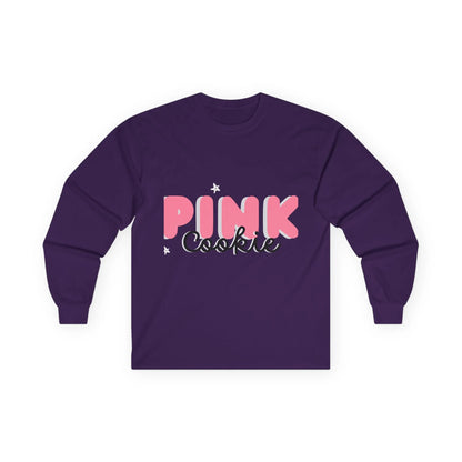 Pink Cookie Long Sleeve Tee - Sweet Treat Vibe - RizQ Life 