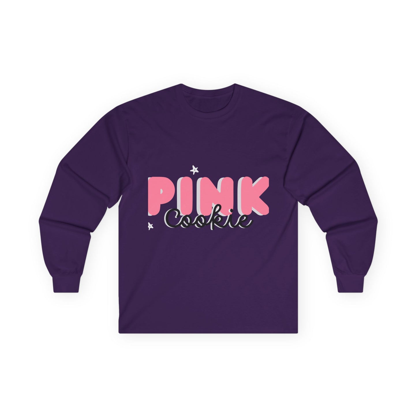 Pink Cookie Long Sleeve Tee - Sweet Treat Vibe