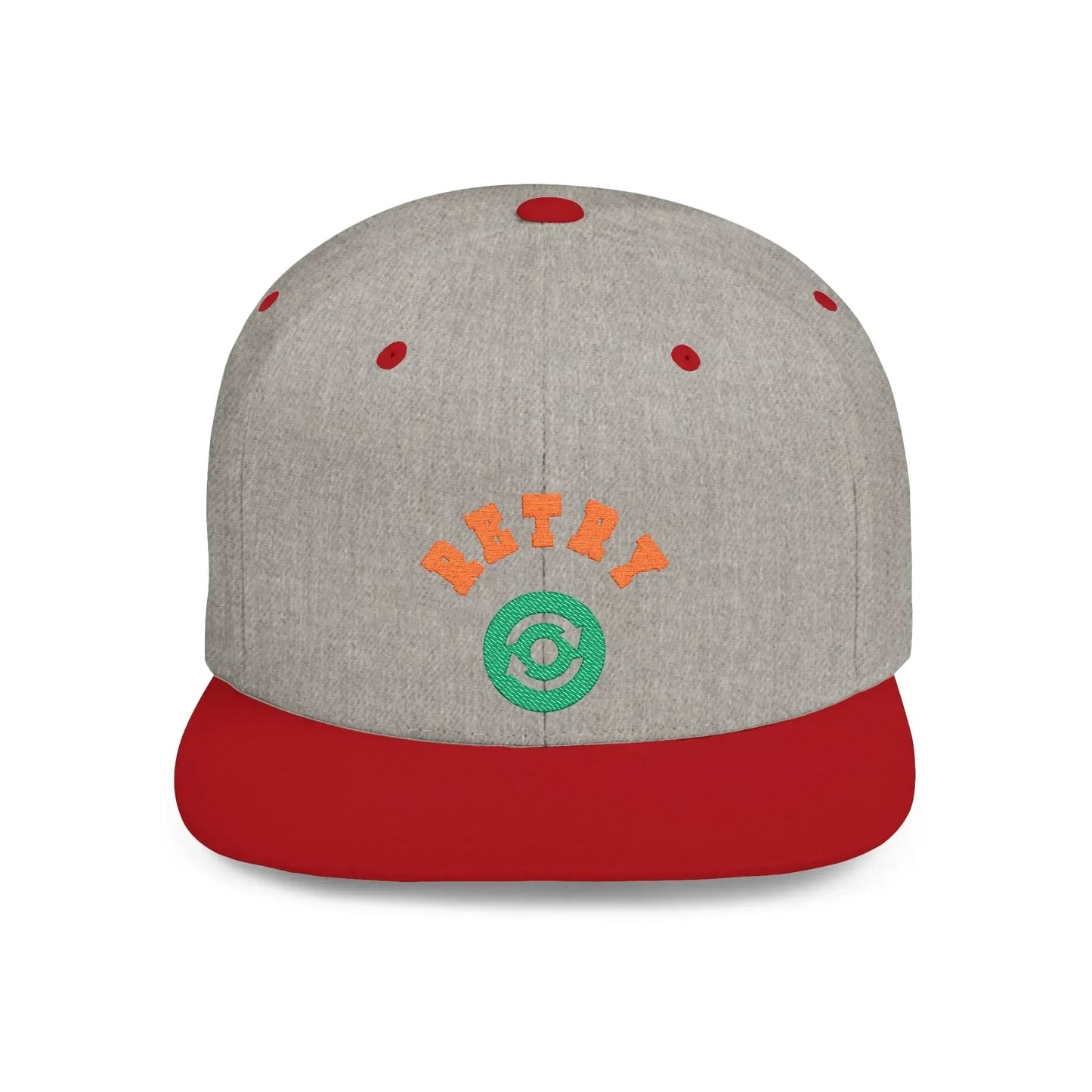 Retry Vintage Flat Bill Snapback Cap – Adjustable streetwear hat for men & women. Ideal gift for casual fashion, festivals, and urban style. - RizQ Life 