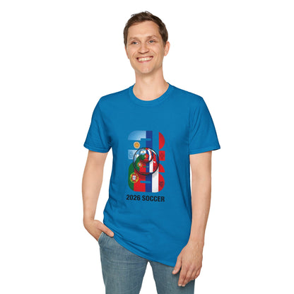 2026 Soccer World Flags T-Shirt | Football Tournament Graphic Tee