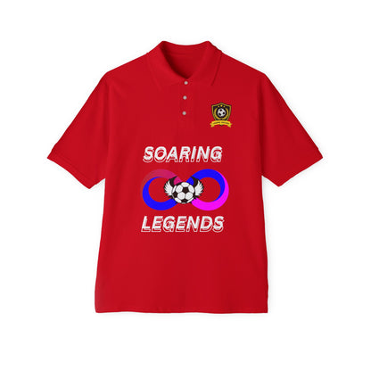 Soccer Polo - Soaring Legends & soccer Design for Sports Enthusiasts