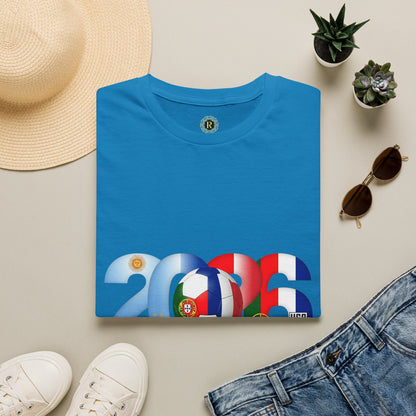 2026 Soccer Unisex Shirt | POR ARG FRA USA Football Tee