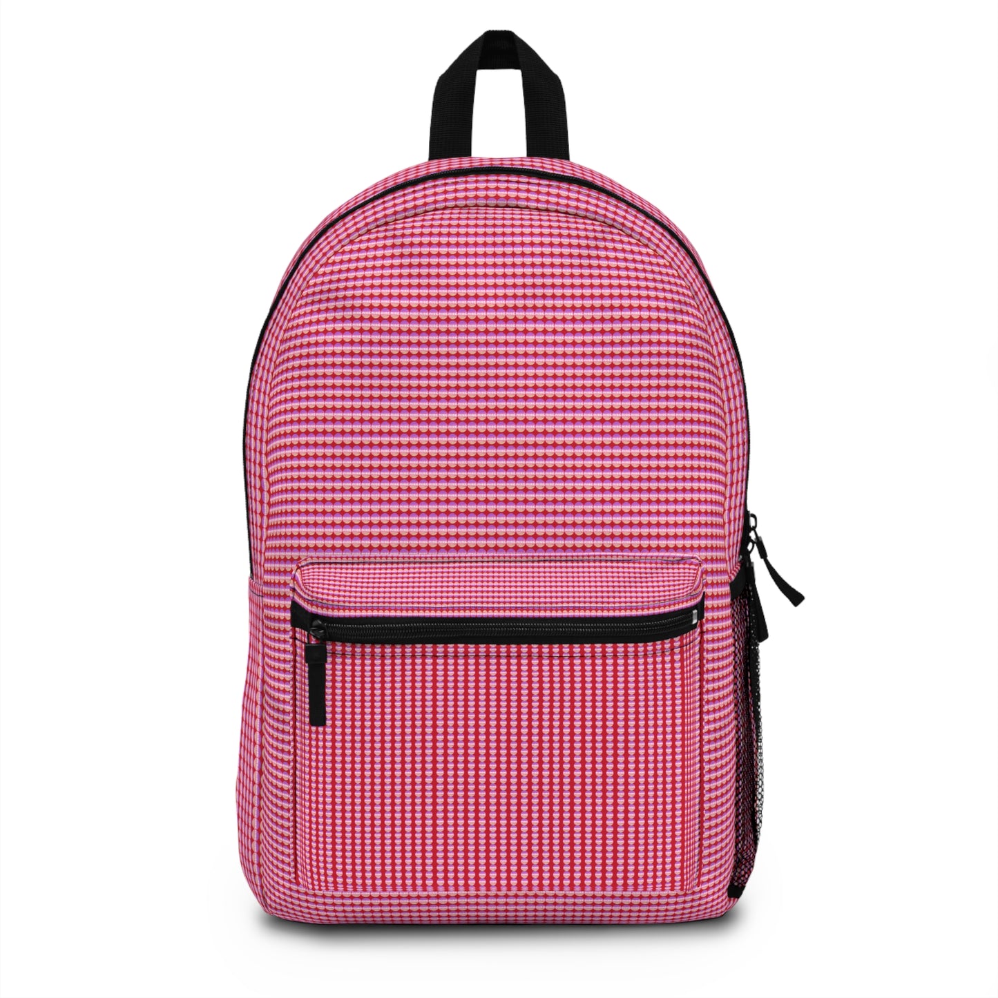 Chic Pink Checkered Backpack | Trendy School Bag, Stylish Travel Pack, Perfect for Teens & Gifts