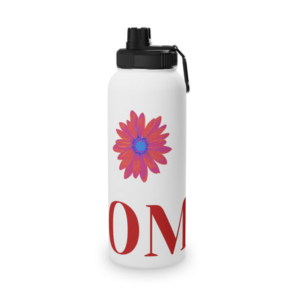 Floral Stainless Steel Water Bottle with Sports Lid - Perfect Gift for Mom