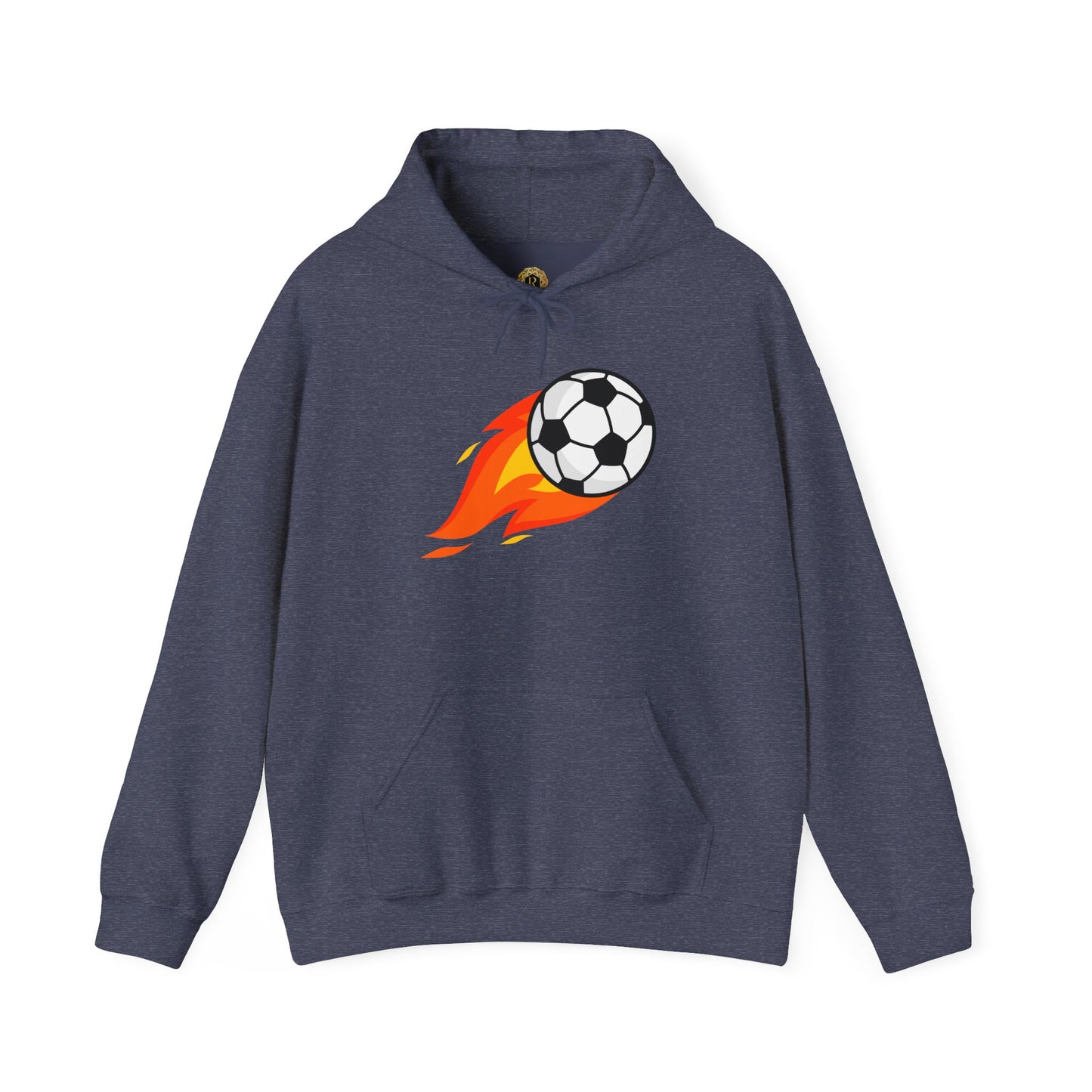 Soccer Fire Ball Hoodie - Men's Heavy Blend Hooded Sweatshirt