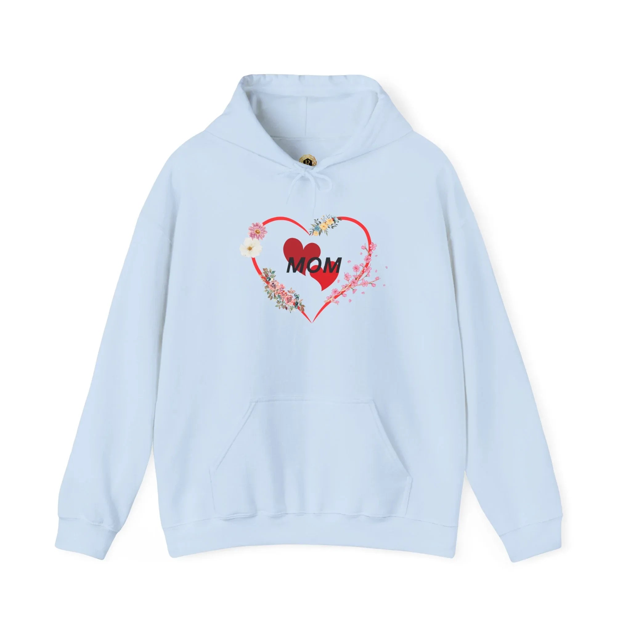 Mom Love Hoodie - Floral Heart Design - Perfect Gift for Mother's Day - RizQ Life 