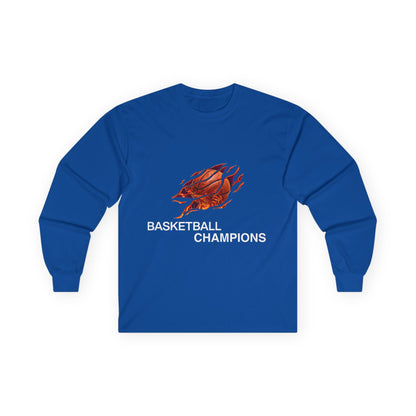 Basketball Champions Long Sleeve Tee - Unisex Cotton Shirt