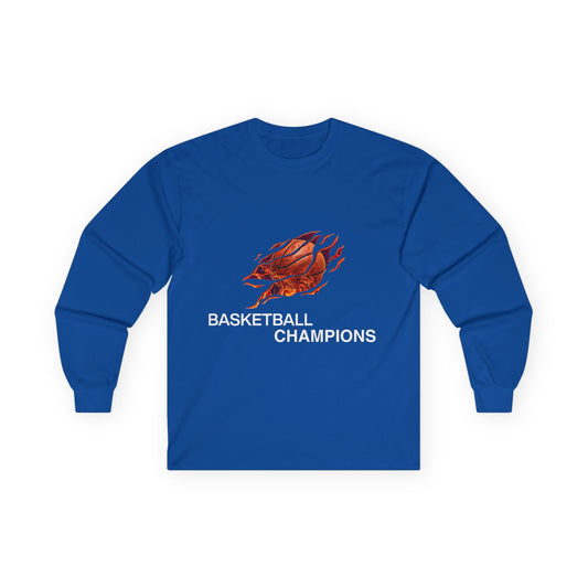 Basketball Champions Long Sleeve Tee - Unisex Cotton Shirt