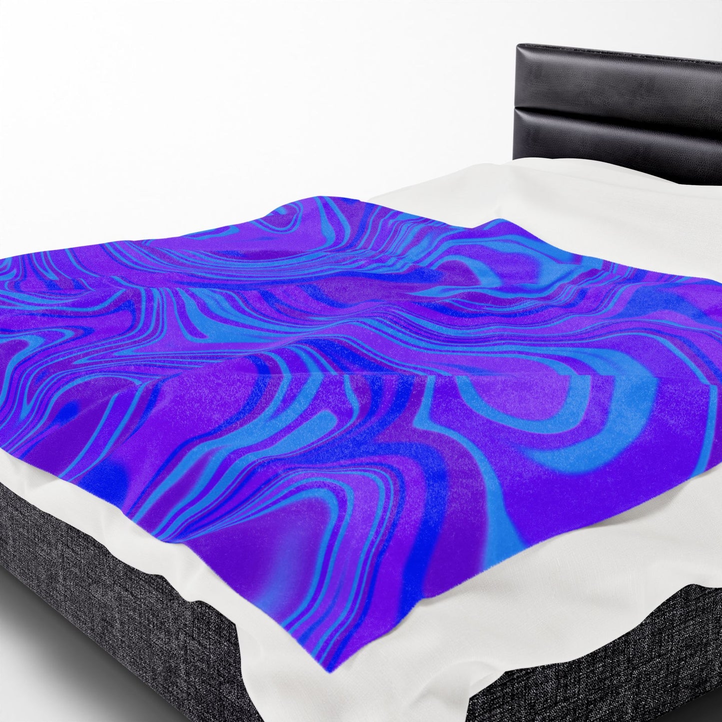 Velveteen Plush Blanket - Vibrant Abstract Cozy Throw for Home Decor