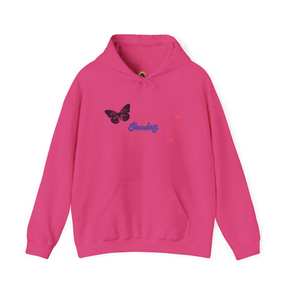 Butterfly Sunday Hoodie Sweatshirt For Women