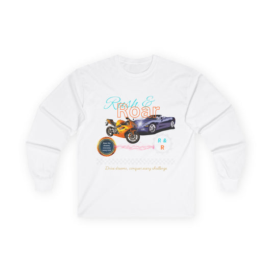 Drive & Roar Long Sleeve Tee - Car Enthusiast Gift