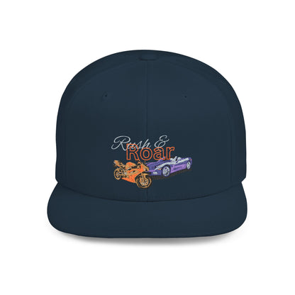 Rush & Rore Vintage Game Snapback Cap — Flat Bill Car Lover Hat