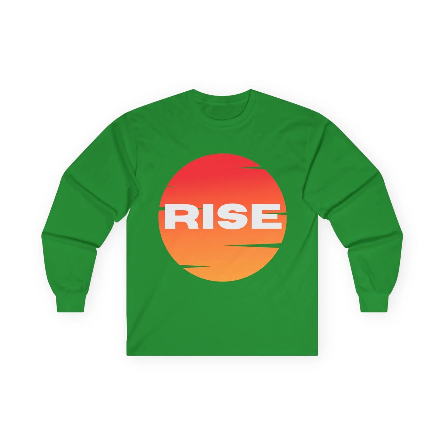 Sunrise RISE Long Sleeve Tee - Motivational Unisex Cotton Shirt for Inspiration - RizQ Life 