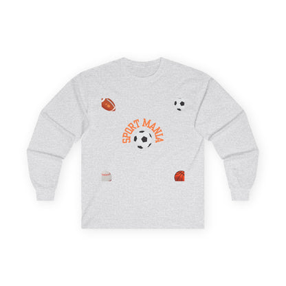 Sport Long Sleeve Tee - Fun Sports Design for Active Lifestyle
