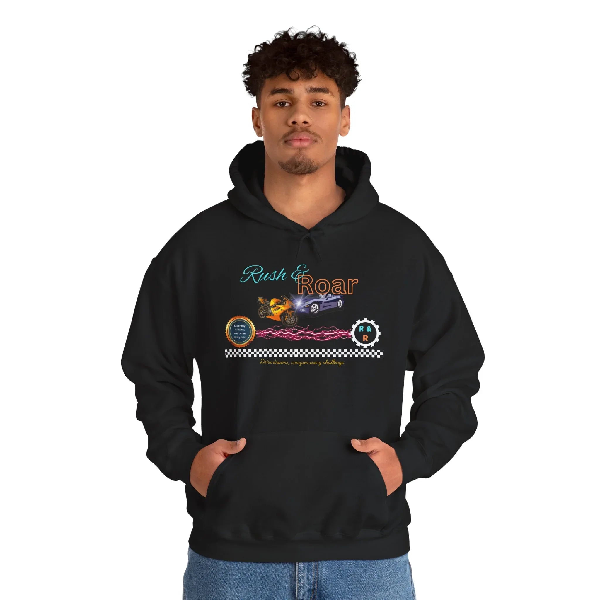 Vintage Car Hoodie - Cool and Cozy Unisex Sweatshirt for Road Trips - RizQ Life 