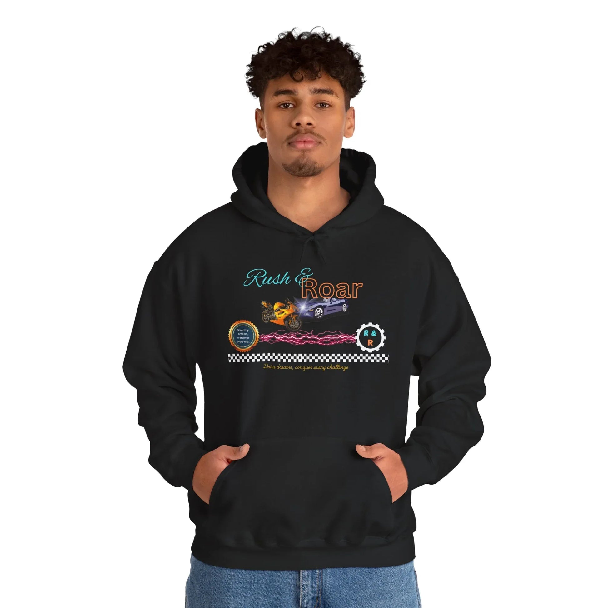 Vintage Car Hoodie - Cool and Cozy Unisex Sweatshirt for Road Trips - RizQ Life 
