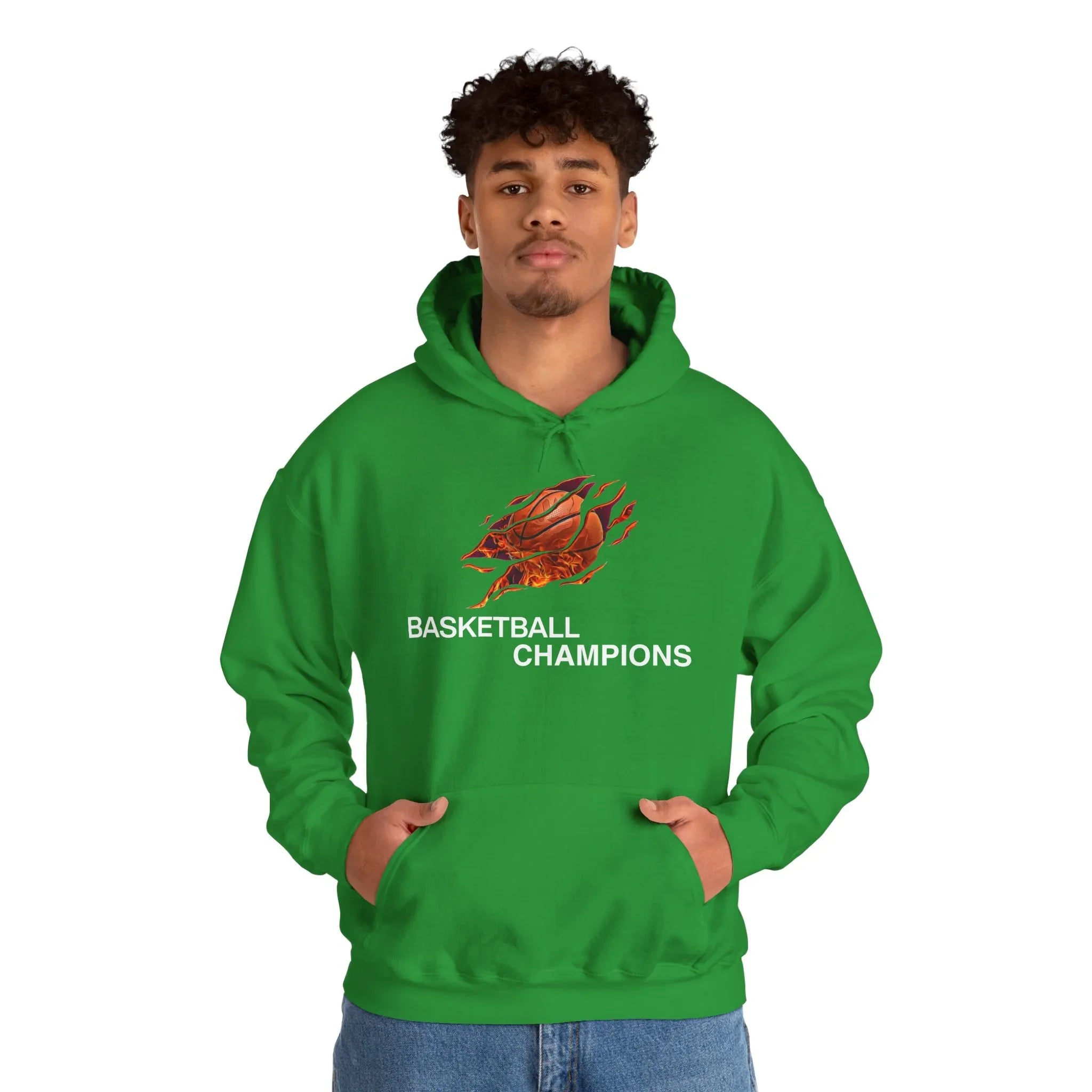 Basketball Champions Hoodie - Men's Heavy Blend Sweatshirt - RizQ Life 