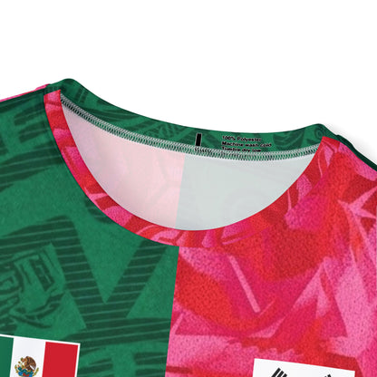 Mexico vs Korea Split-Flag Soccer Jersey — Custom Name & Number