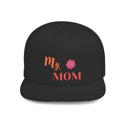Mom Flat Bill Snapback – Adjustable baseball hat, perfect Mother’s Day gift for moms. Stylish, comfortable, and versatile for everyday wear.