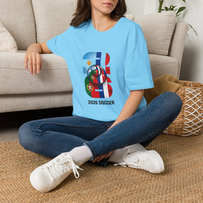 2026 Soccer World Flags T-Shirt | Football Tournament Graphic Tee