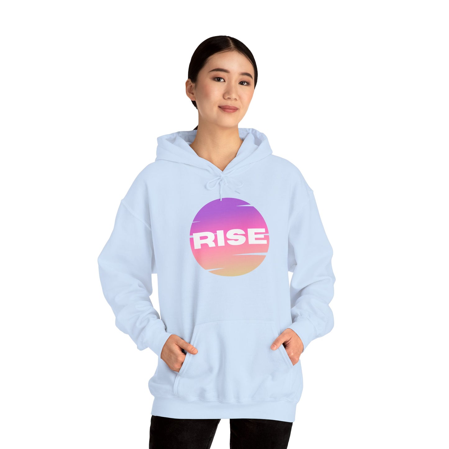Women's Rise Graphic Hoodie - Cozy & Inspirational Sweatshirt