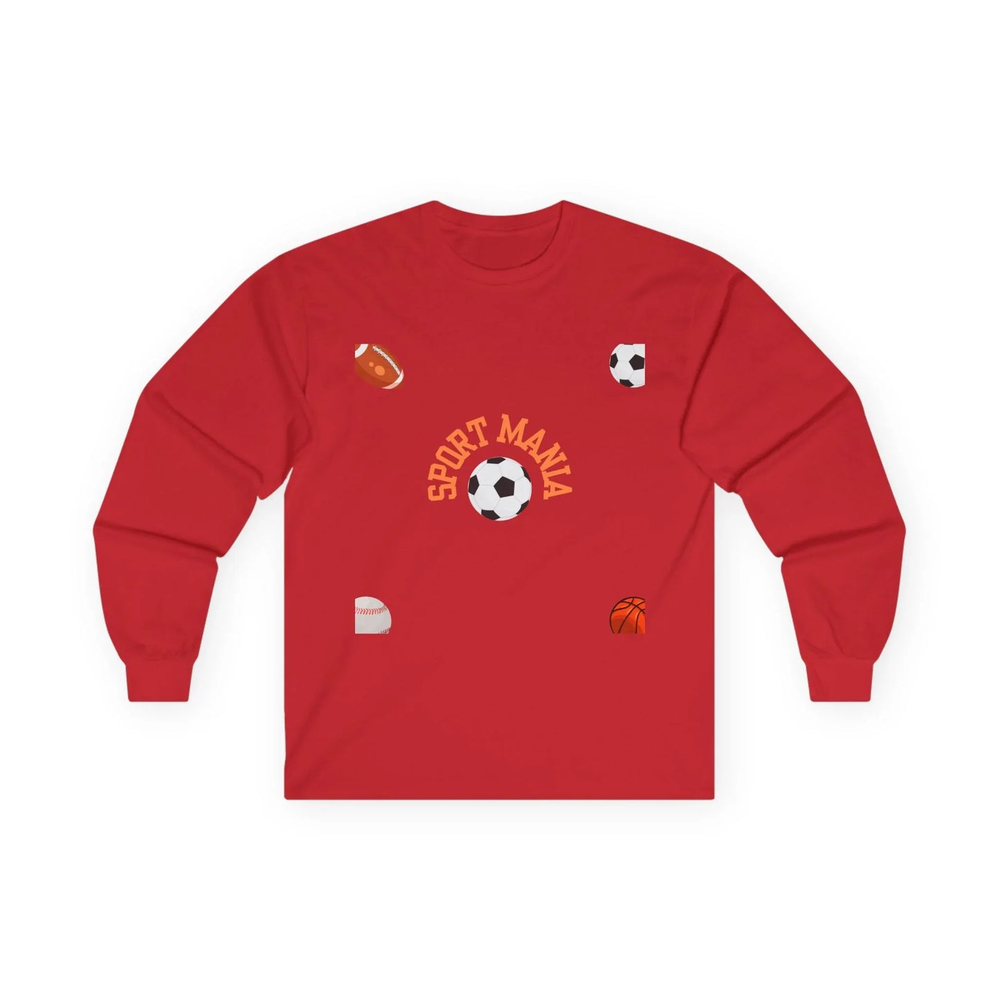 Sport Long Sleeve Tee - Fun Sports Design for Active Lifestyle - RizQ Life 