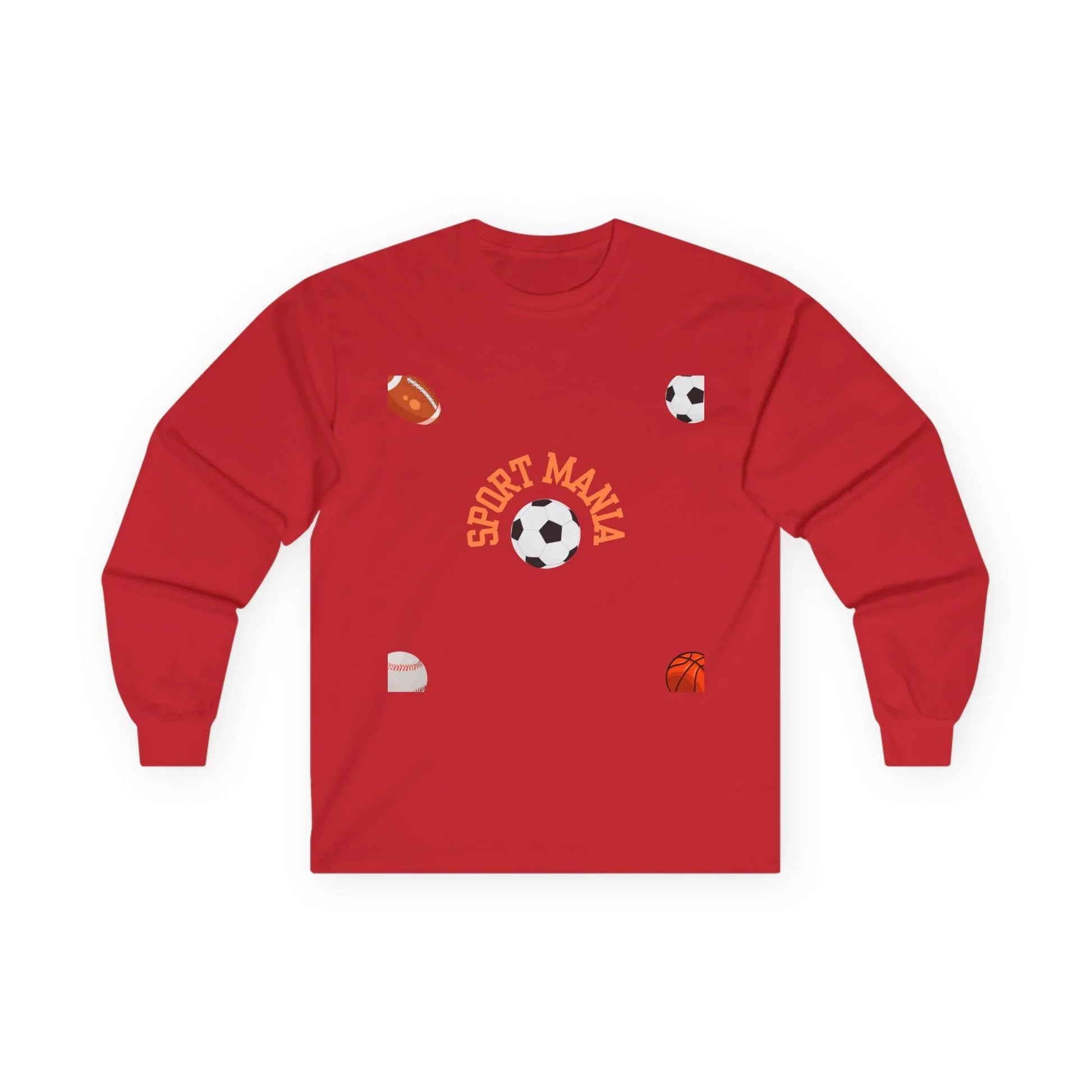 Sport Long Sleeve Tee - Fun Sports Design for Active Lifestyle - RizQ Life 