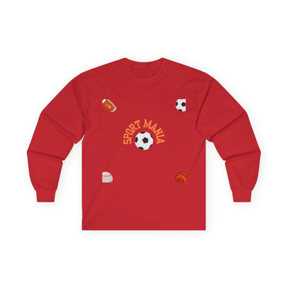 Sport Long Sleeve Tee - Fun Sports Design for Active Lifestyle - RizQ Life 
