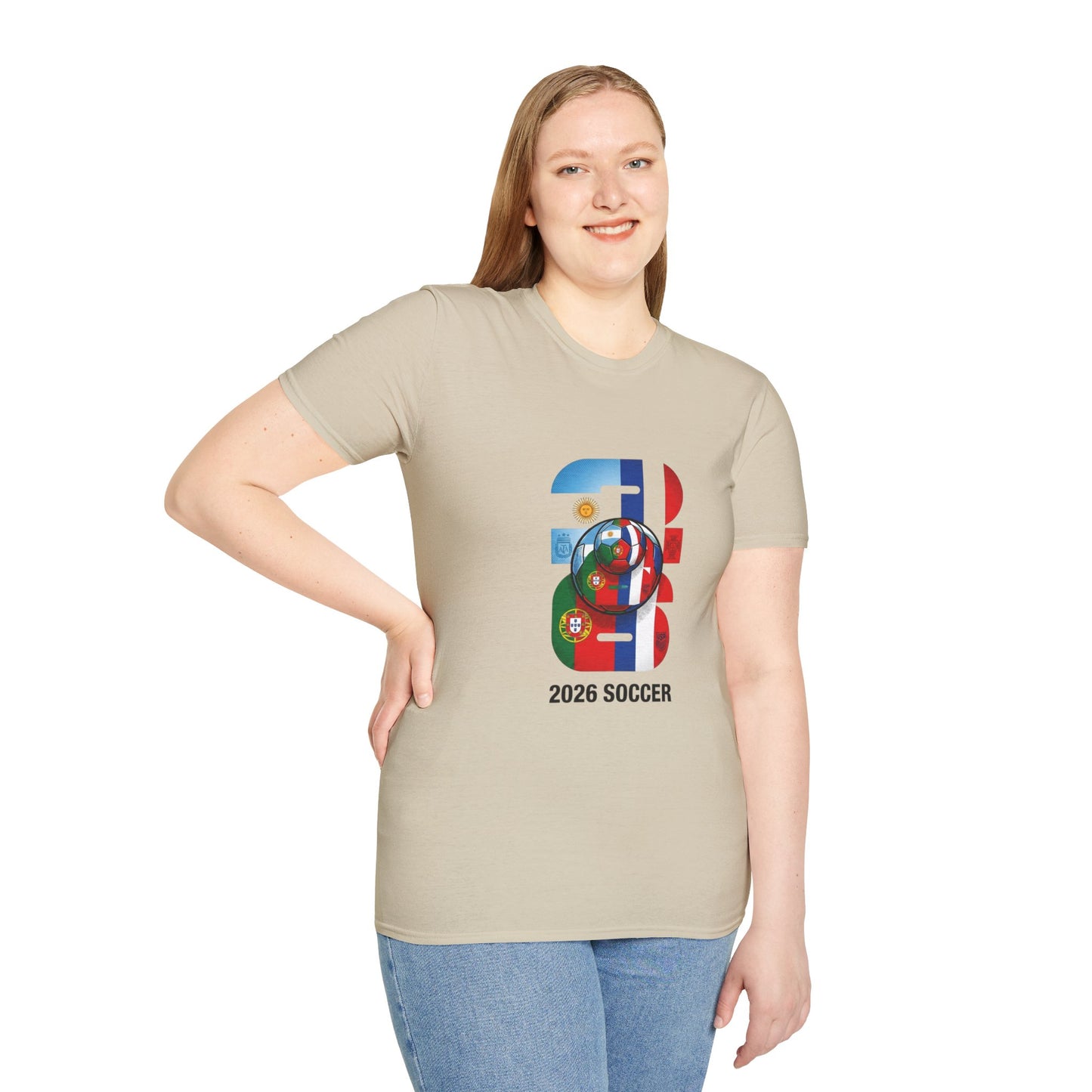 2026 Soccer World Flags T-Shirt | Football Tournament Graphic Tee