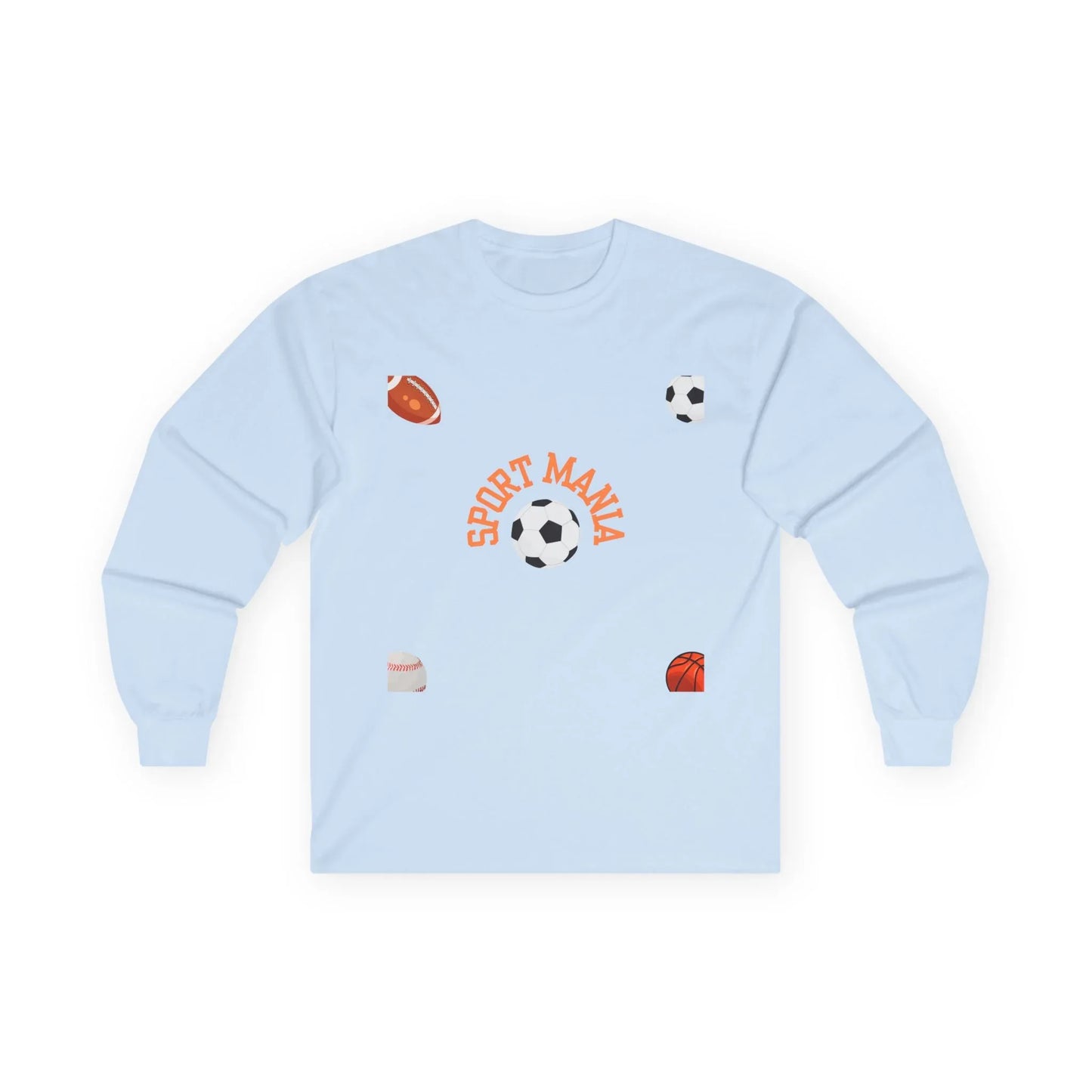 Sport Long Sleeve Tee - Fun Sports Design for Active Lifestyle - RizQ Life 