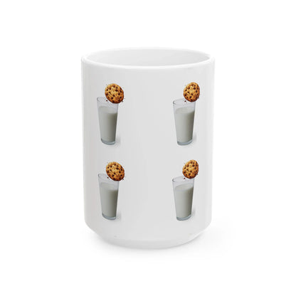 Mug - Cookie & Milk Ceramic Mug - Fun Drinkware for Cookie Lovers (11oz/15oz) - RizQ Life 