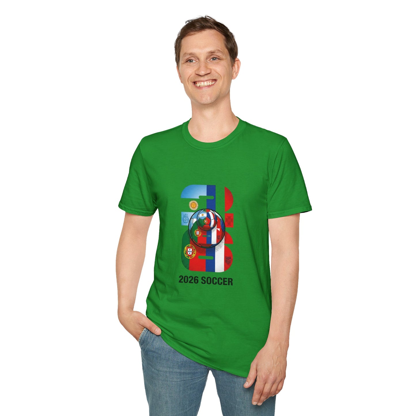 2026 Soccer World Flags T-Shirt | Football Tournament Graphic Tee