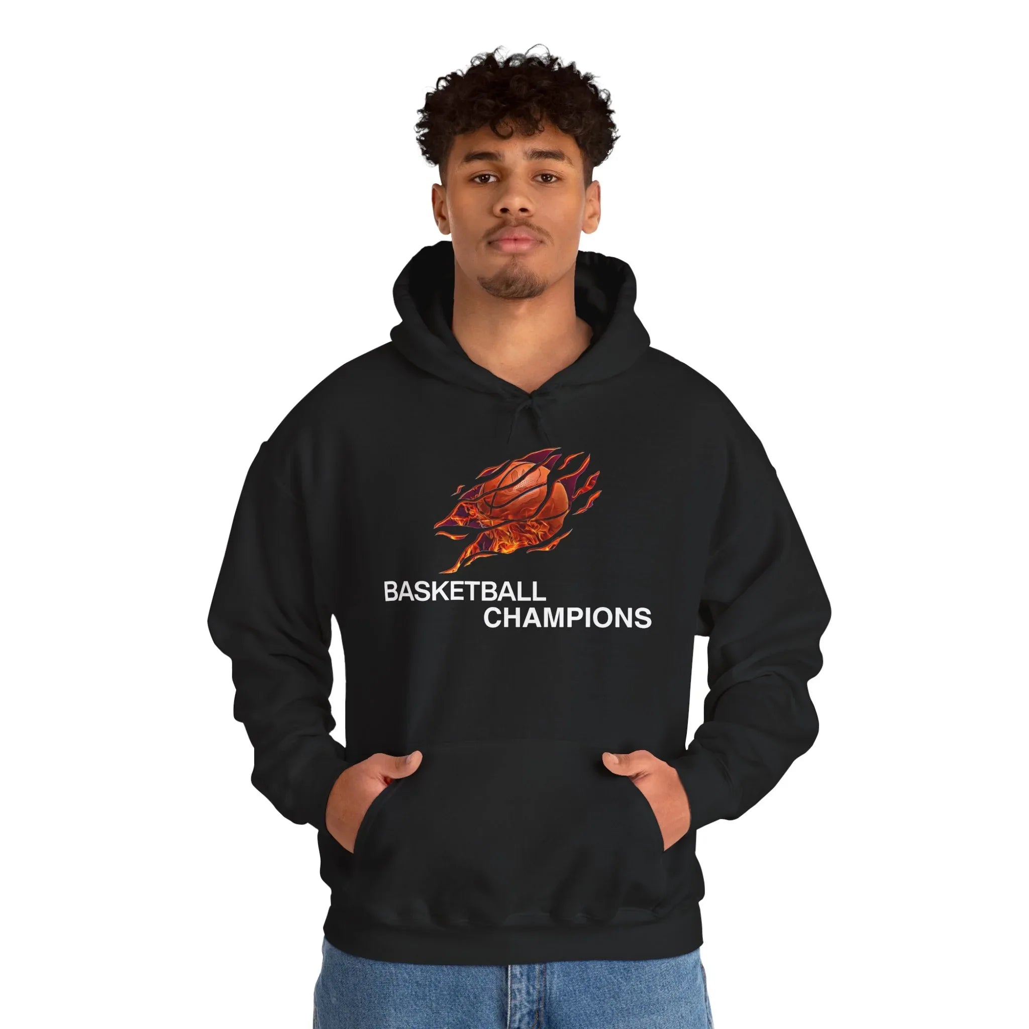 Basketball Champions Hoodie - Men's Heavy Blend Sweatshirt - RizQ Life 