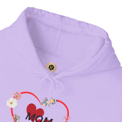 Mom Love Hoodie - Floral Heart Design - Perfect Gift for Mother's Day