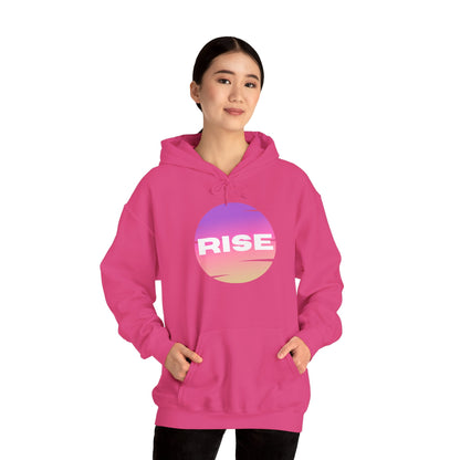 Women's Rise Graphic Hoodie - Cozy & Inspirational Sweatshirt