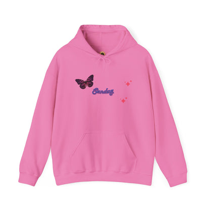 Butterfly Sunday Hoodie Sweatshirt For Women