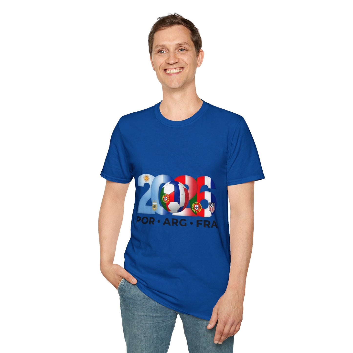 2026 Soccer Unisex Shirt | POR ARG FRA USA Football Tee