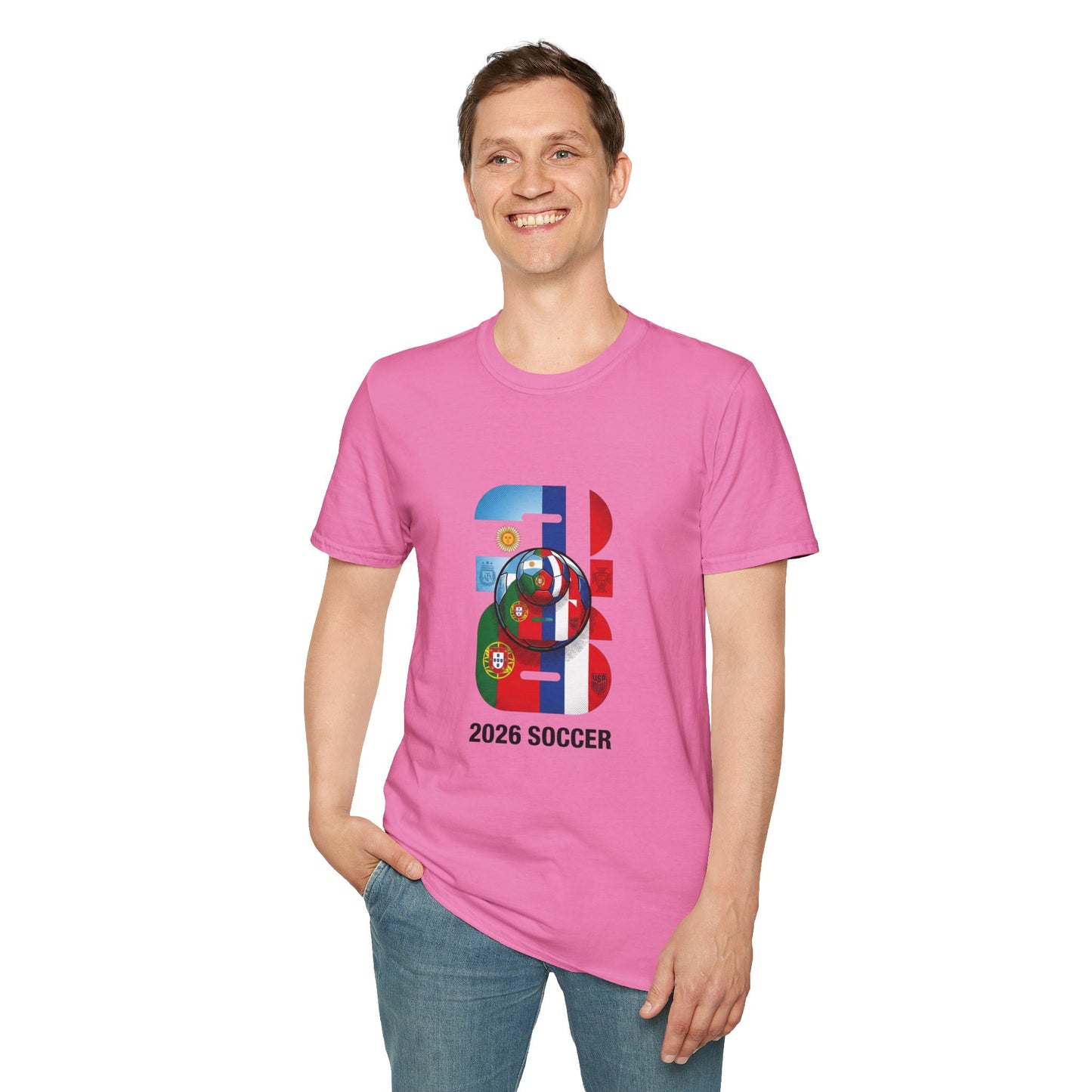 2026 Soccer World Flags T-Shirt | Football Tournament Graphic Tee