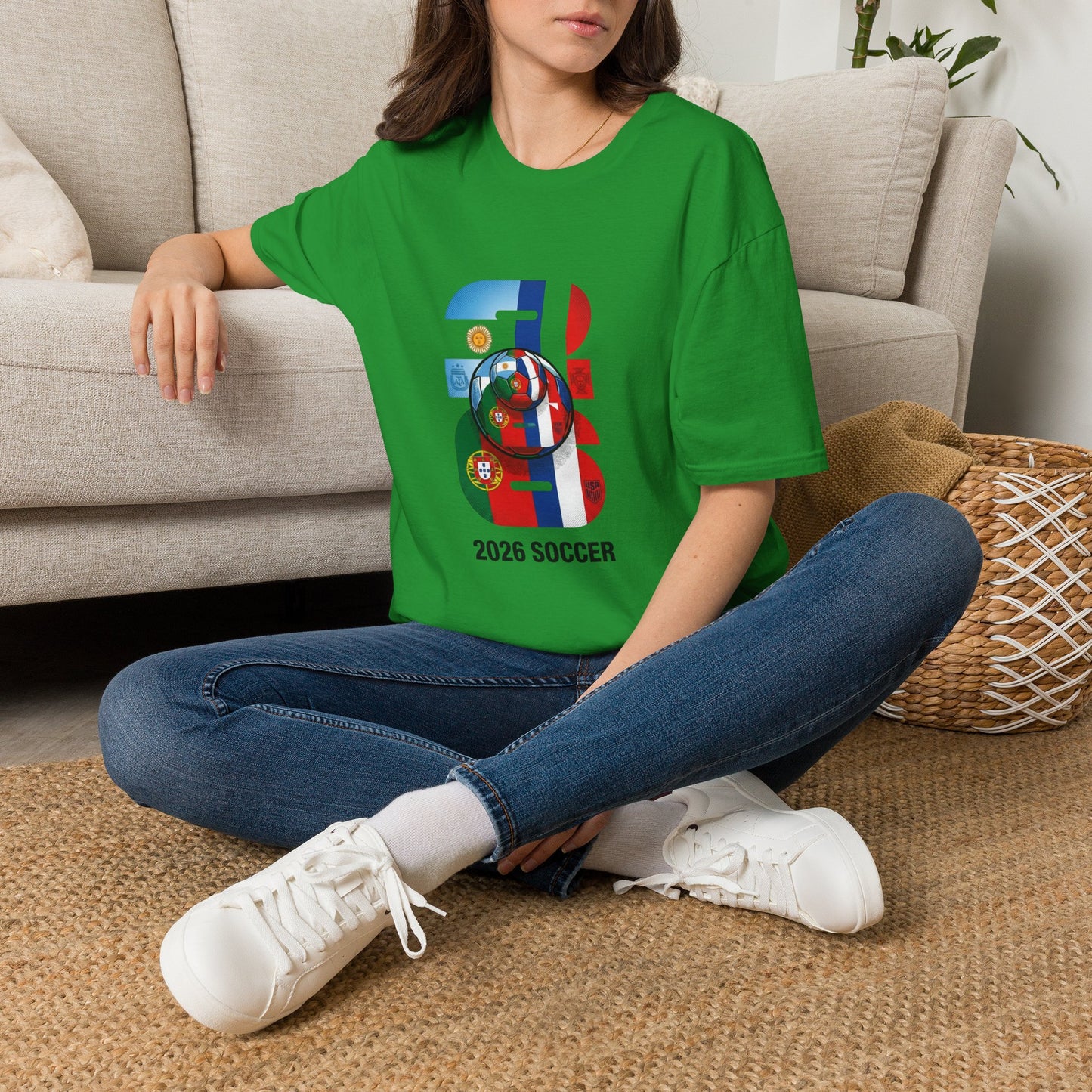 2026 Soccer World Flags T-Shirt | Football Tournament Graphic Tee