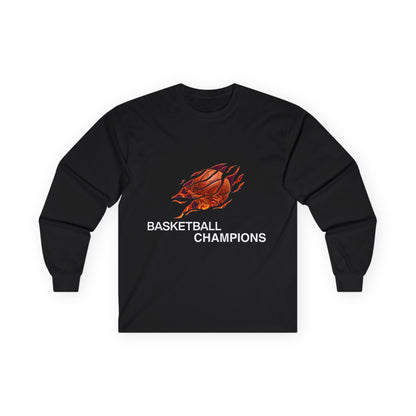 Basketball Champions Long Sleeve Tee - Unisex Cotton Shirt