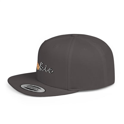 Trendy Cookie Flat Bill Snapback Cap – Adjustable, stylish hat for cookie lovers. Perfect gift for adults, birthdays, holidays, and streetwear fashion.