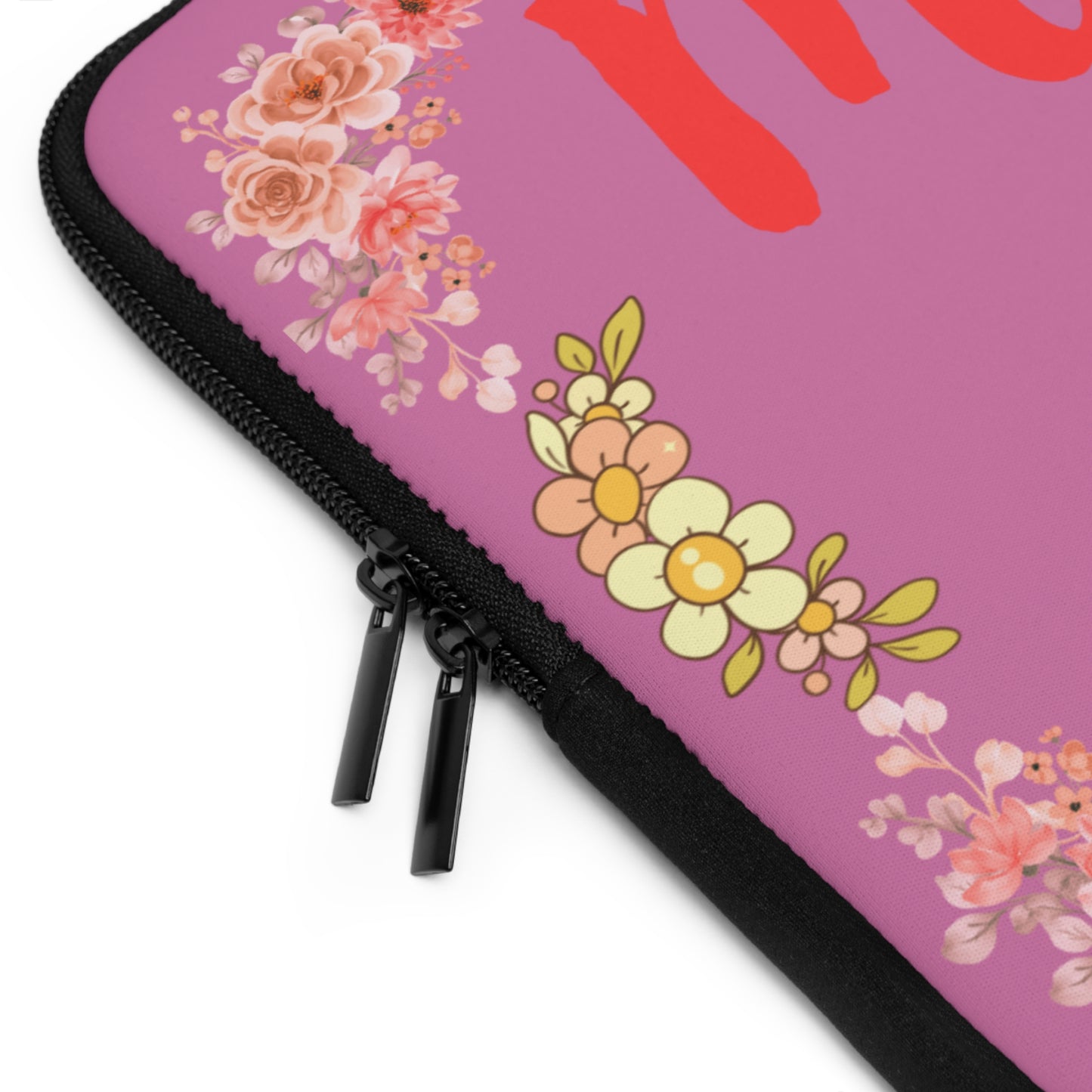 My Girl Floral Laptop Sleeve — Pink Daisy Protective Case