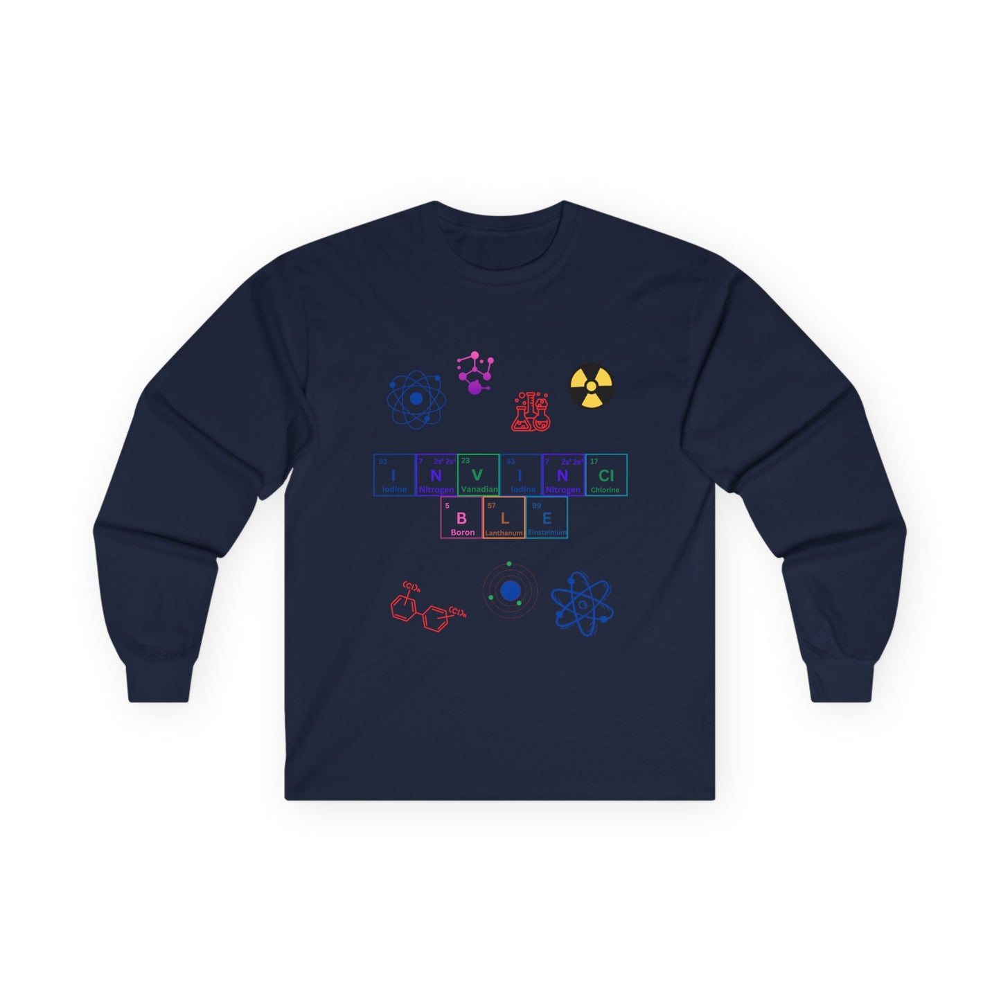 Invincible Unisex Long Sleeve Tee - Science Inspired Graphic Tee