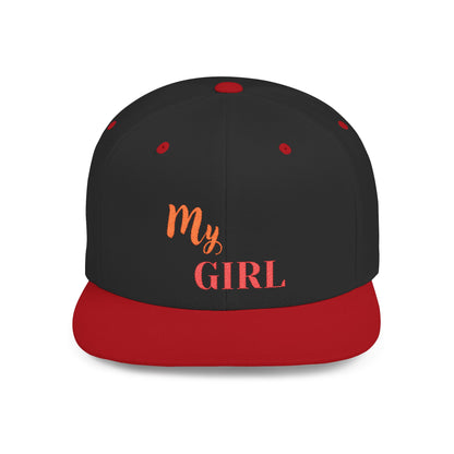 My Girl Snapback Cap – trendy adjustable flat bill hat for women & teens. Perfect for casual wear, festivals, and gifts.