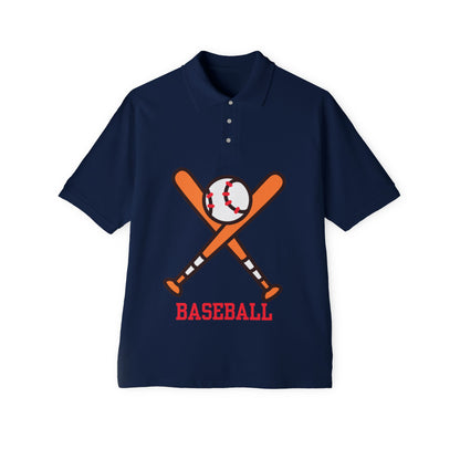 Men's Polo Tee - Baseball Piqué Polo