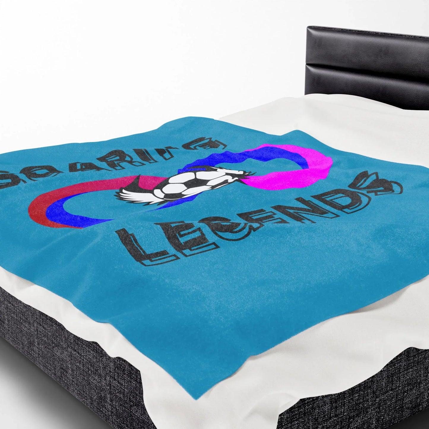 Soaring Legends Soccer Blanket - Cozy Sports Throw for Kids, Team Gift, Football Lovers Decor, Soft Plush Home Accessory - RizQ Life 