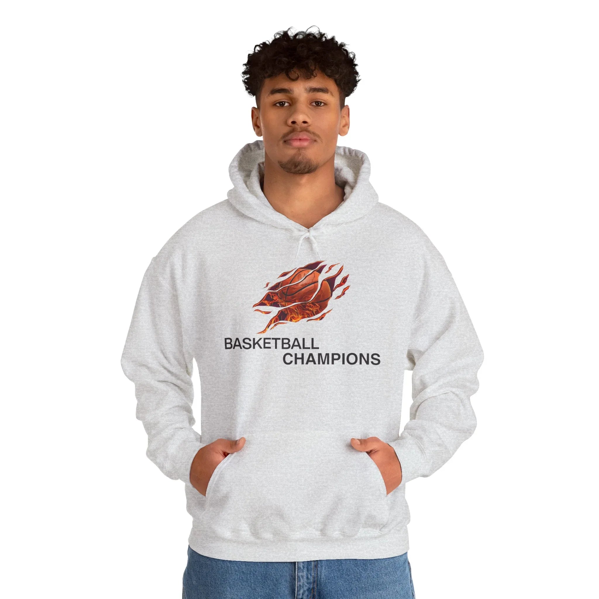 Basketball Champions Hoodie - Men's Heavy Blend Sweatshirt - RizQ Life 