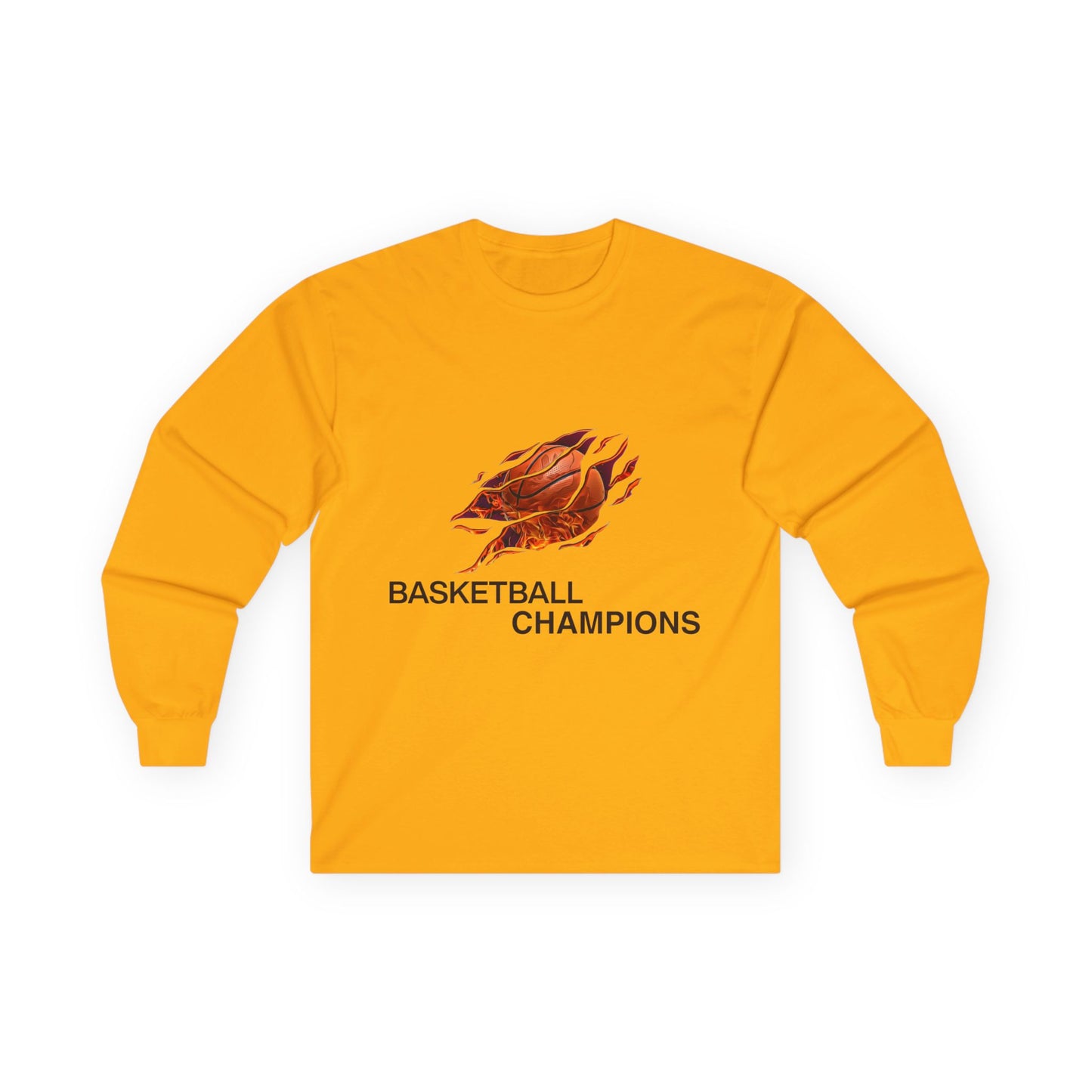 Basketball Champions Long Sleeve Tee - Unisex Cotton Shirt