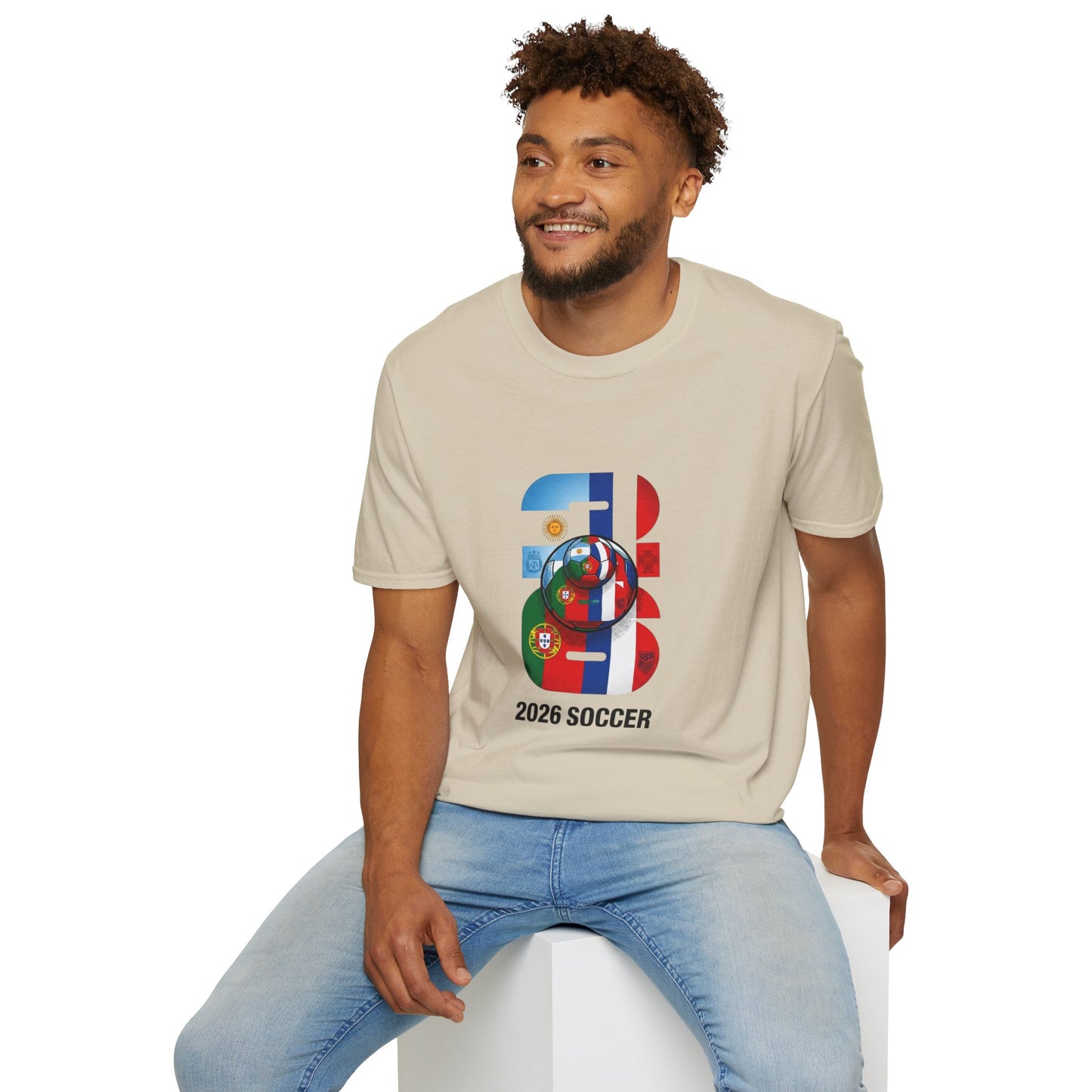 2026 Soccer World Flags T-Shirt | Football Tournament Graphic Tee