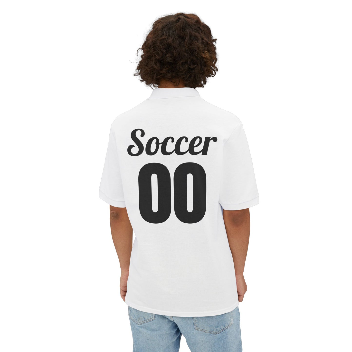 Soccer Polo - Soaring Legends & soccer Design for Sports Enthusiasts